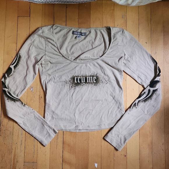 UO 'Try me' Crop Top Small - Picture 2 of 2